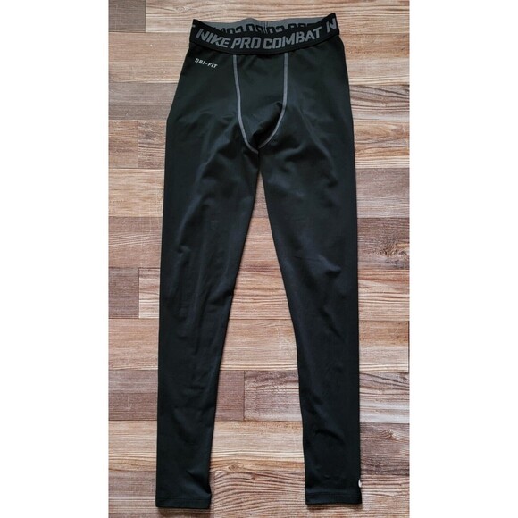 Nike Pro Combat Athletic Compression Pants Black Dri-Fit Women’s Small Athletic - Picture 1 of 9